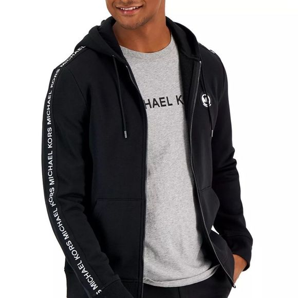 Michael Kors Other - MICHAEL KORS Men's Logo Tape FLEECE Black Hoodie M